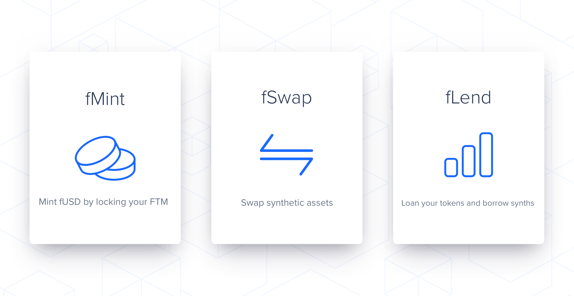 fMint, fLend and fSwap