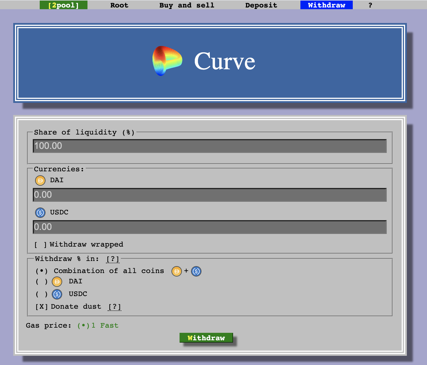 Withdraw liquidity on Curve on Fantom