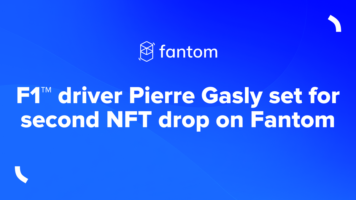 F1™ driver Pierre Gasly set for second NFT drop on Fantom