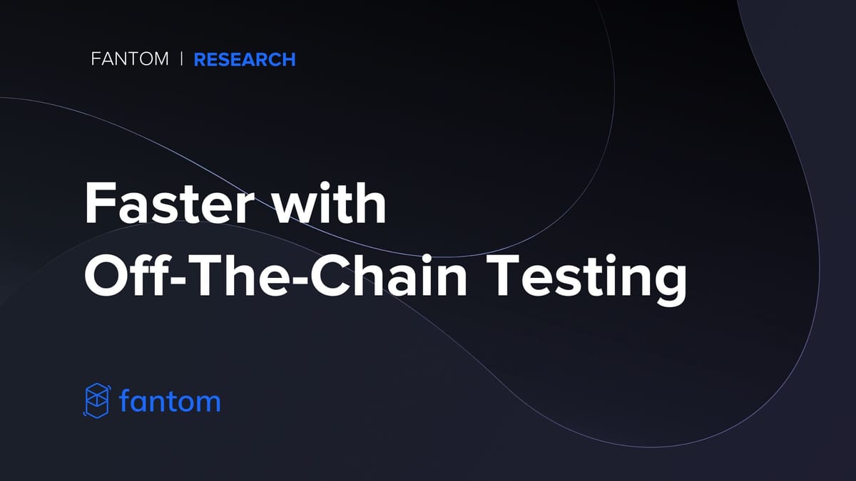 Faster with Off-The-Chain Testing