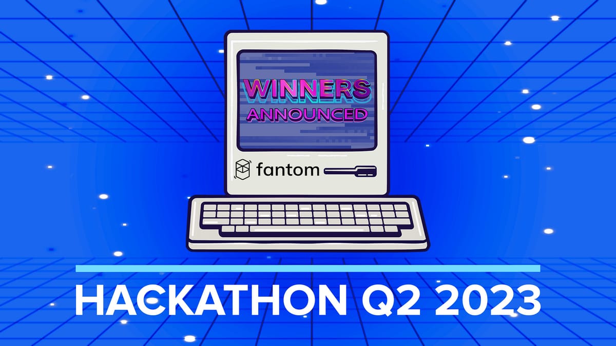 Winners Announced — AWS Fantom Hackathon Q2 2023