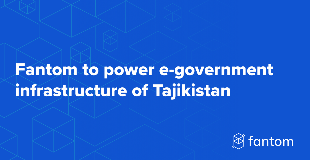 Fantom to power e-government infrastructure of Tajikistan
