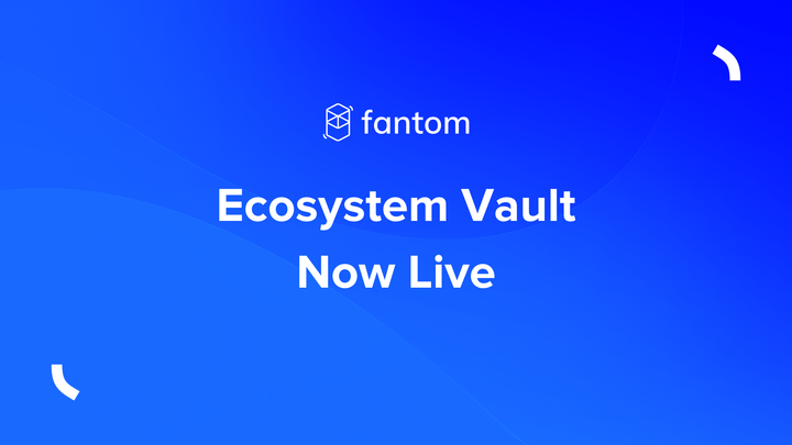 Ecosystem Vault Now Live